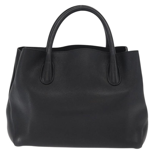 Christian Dior Open Bar Bag Leather, BLACK, LEATHER, Handbag