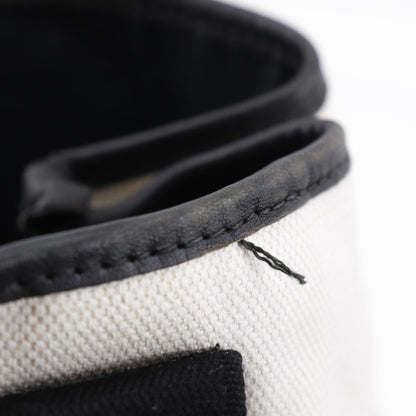 Balenciaga Cabas Tote Canvas and Leather, WHITE, CANVAS, Tote bag