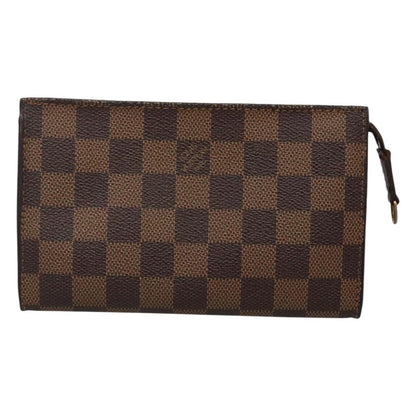 Louis Vuitton Marais Bucket Zip Pouch Damier, BROWN, CANVAS, Clutche & pouche