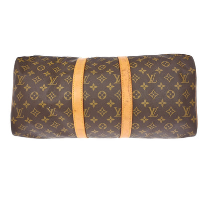 Louis Vuitton Keepall Bag Monogram Canvas, Brown, Canvas, Travel Bag