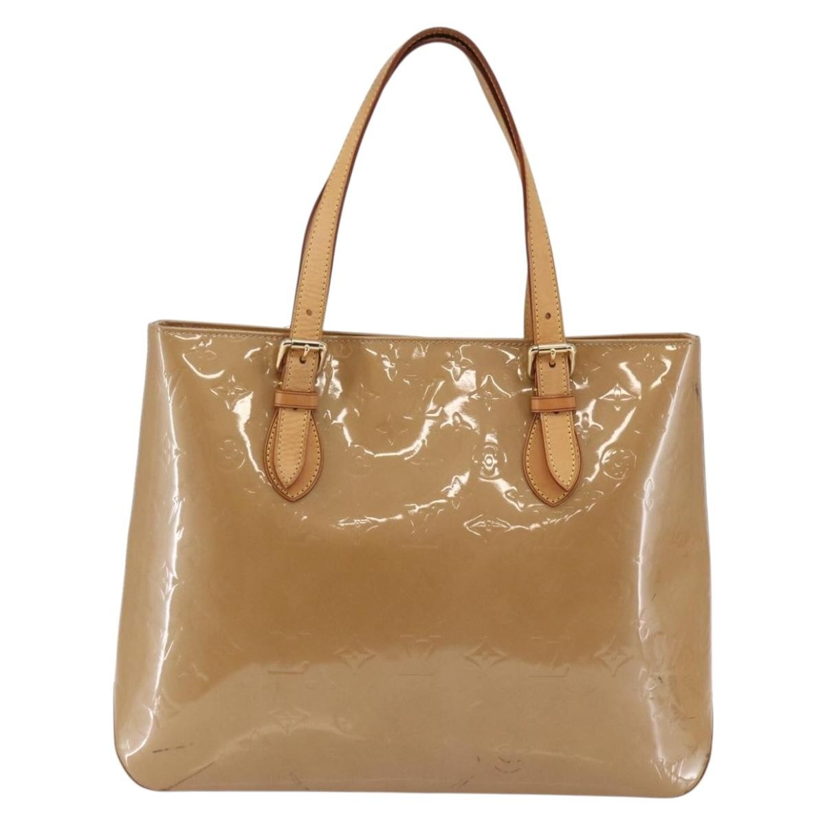 Louis Vuitton Brentwood Handbag Monogram Vernis, BROWN, PATENT_LEATHER, Handbag