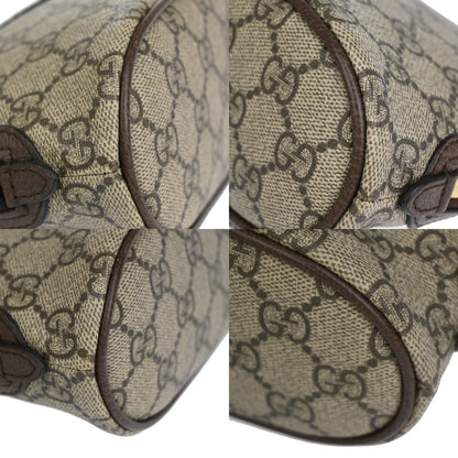 Gucci Ophidia Cosmetic Pouch GG Coated Canvas, BROWN, CANVAS, Toiletry Case