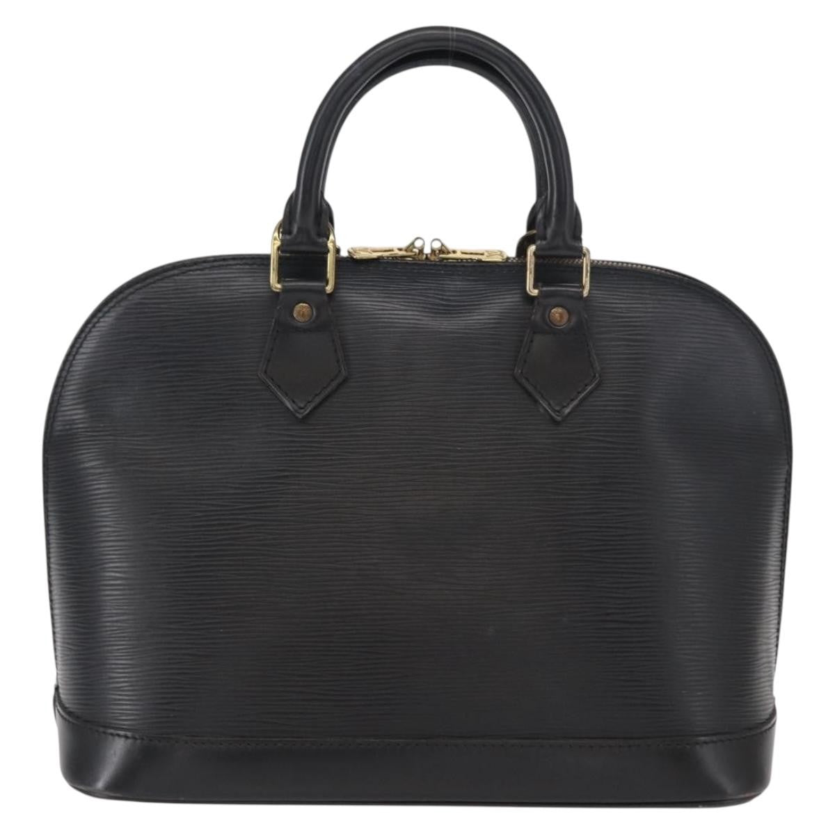 Louis Vuitton Alma Handbag Epi Leather, BLACK, LEATHER, Handbag