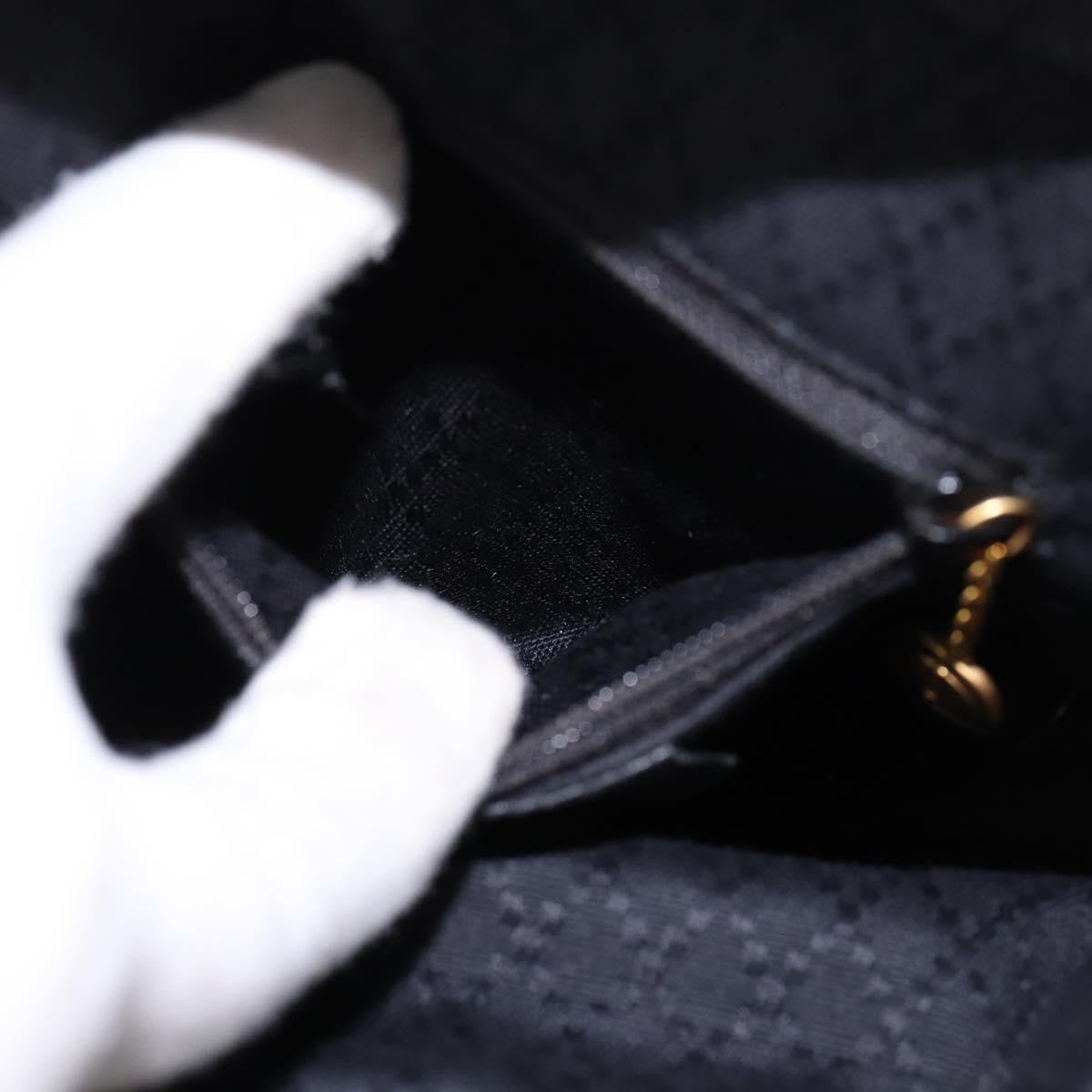 Gucci Vintage Bamboo Backpack Suede, BLACK, SUEDE, Backpack