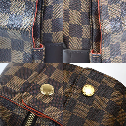Louis Vuitton Naviglio Handbag Damier, Brown, Canvas, Shoulder Bag