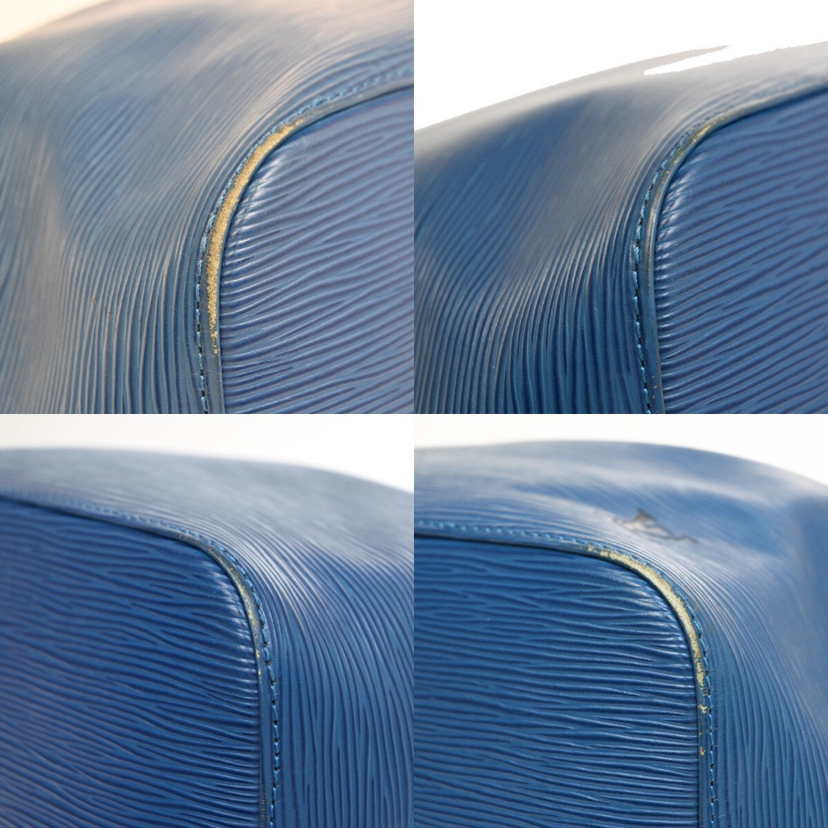 Louis Vuitton Petit Noe Handbag Epi Leather, BLUE, LEATHER, Handbag