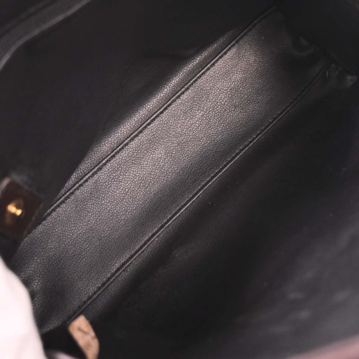 Christian Dior Vintage Handbag Leather, BROWN, LEATHER, Handbag