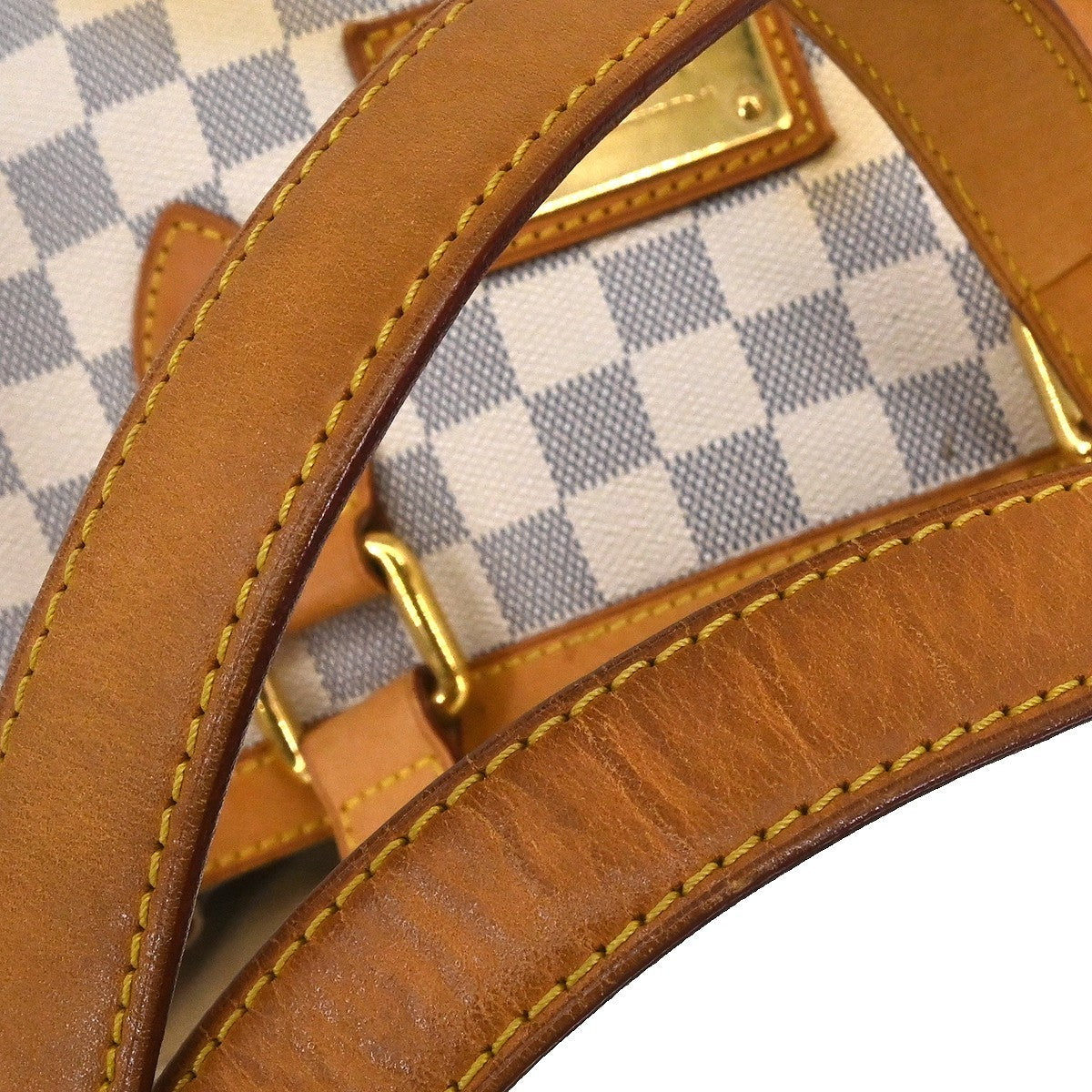 Louis Vuitton Hampstead Handbag Damier, White, Canvas, Tote Bag