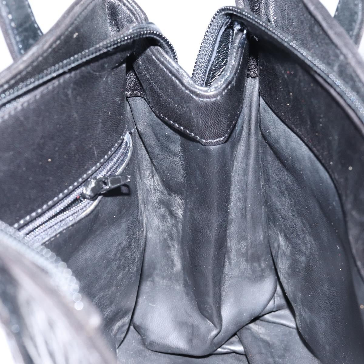 Bally Vintage Handbag Quilted Leather, Black, Leather, Handbag