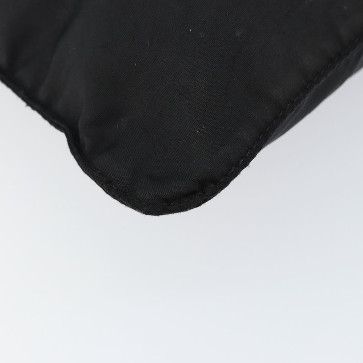 Prada Flat Messenger Bag Tessuto, BLACK, NYLON, Shoulder bag