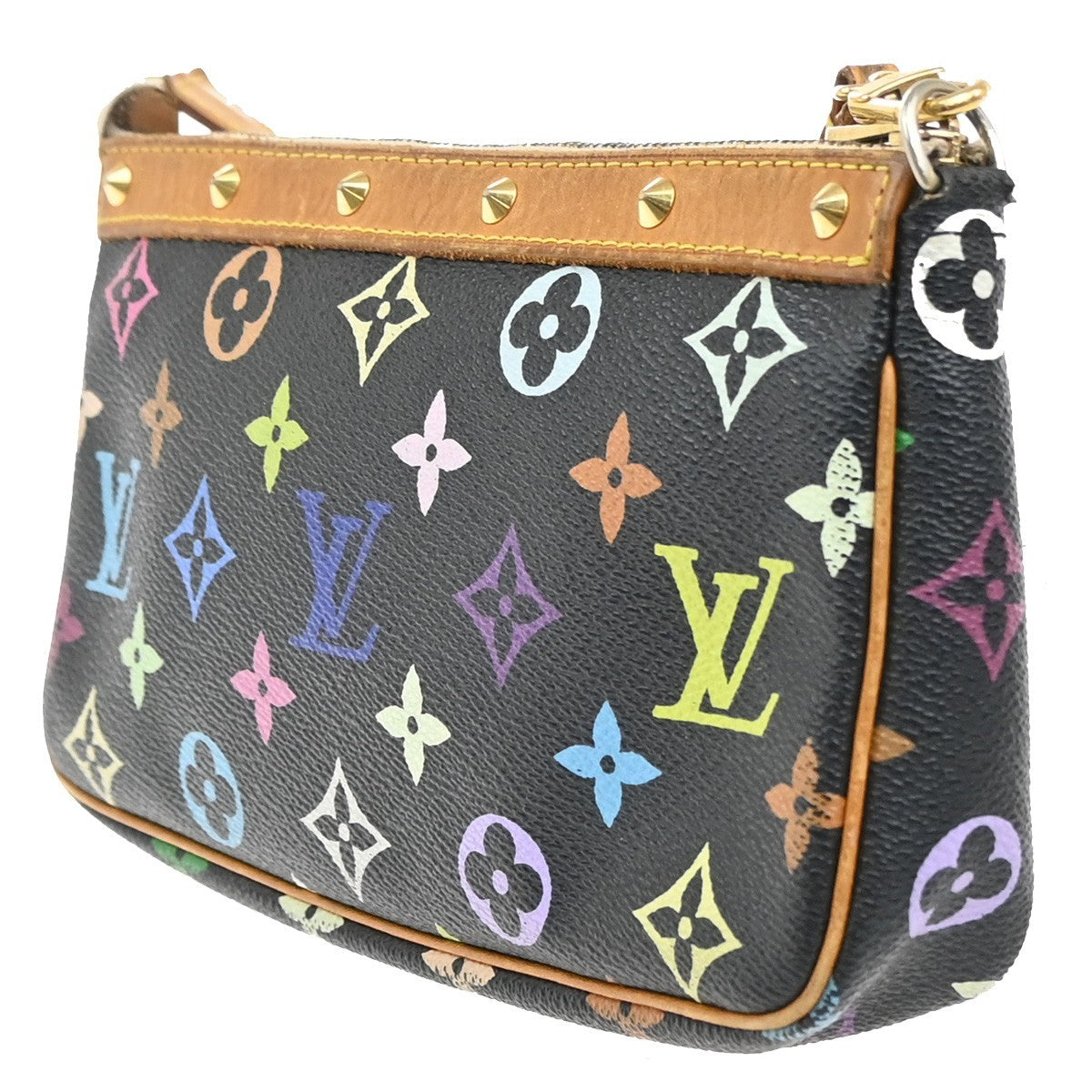 Louis Vuitton Pochette Accessoires Monogram Multicolor, Multicolour, Leather, Clutch