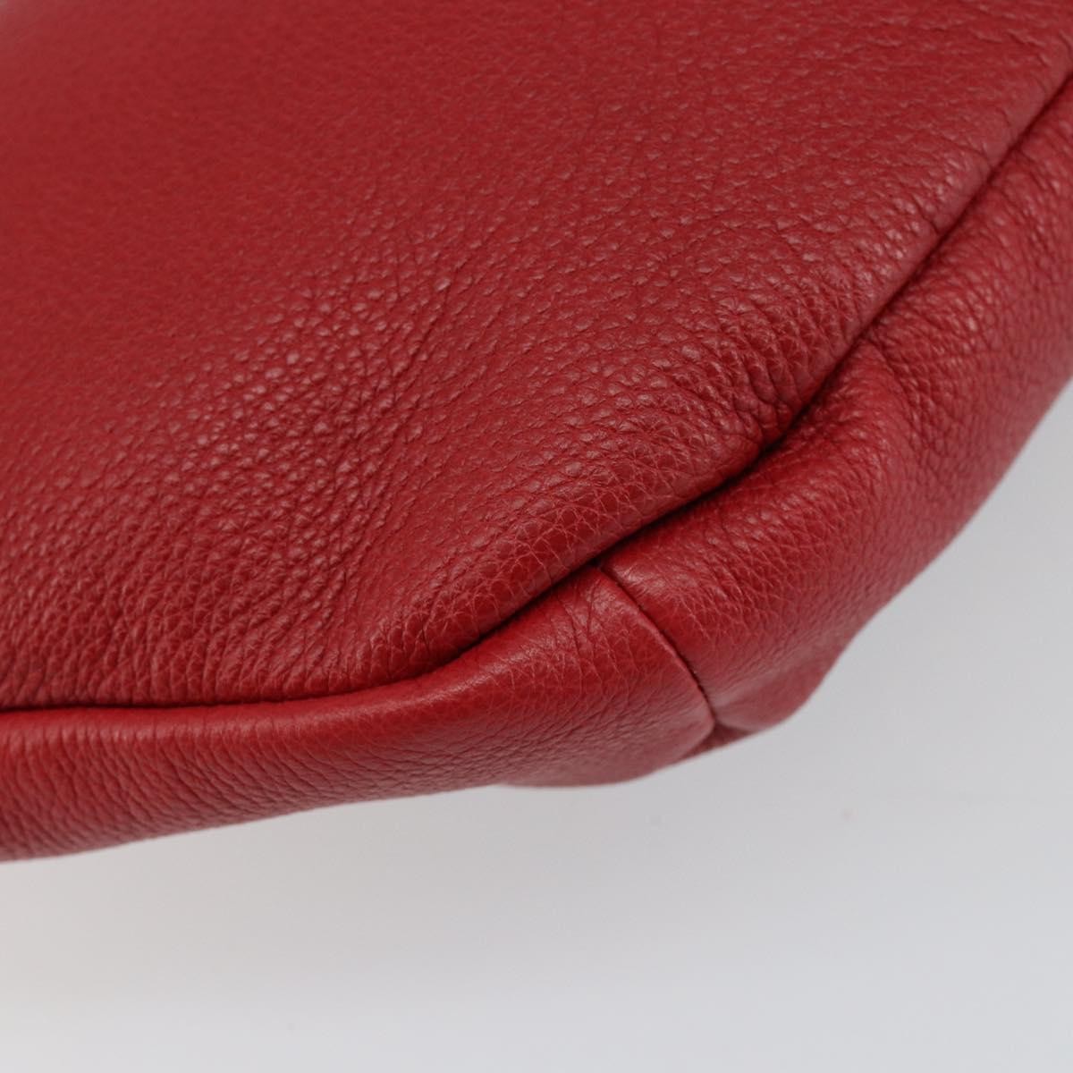 Gucci Logo Belt Bag Printed Leather, RED, LEATHER, Shoulder bag