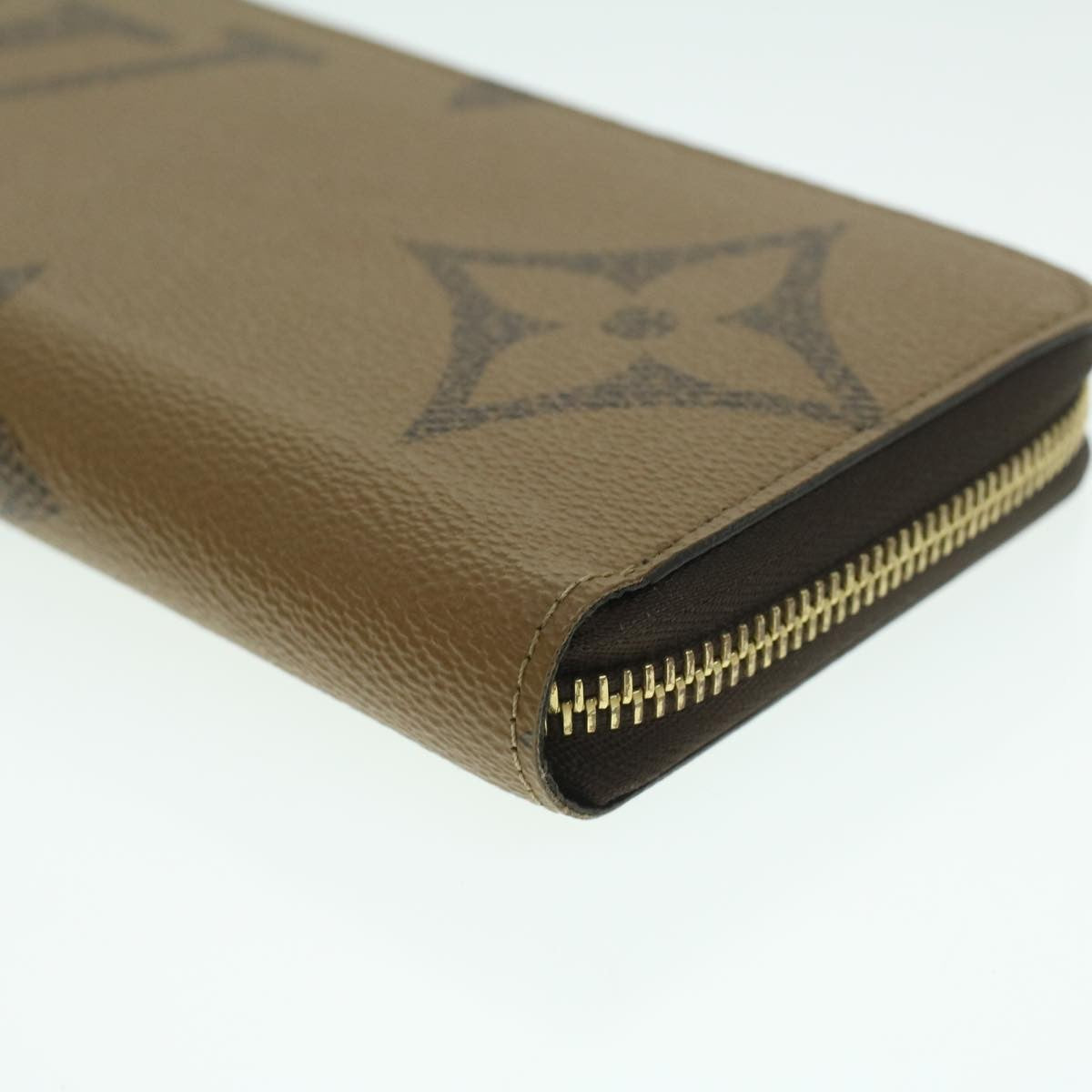 Louis Vuitton Zippy Wallet NM Monogram Giant Reverse, Brown, Canvas, Wallet