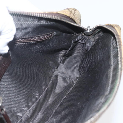 Gucci Wristlet Clutch GG Coated Canvas, BEIGE, CANVAS, Clutche & pouche