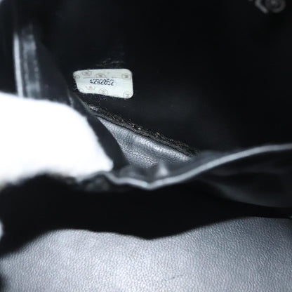 Chanel Vanity pouch Leather, BLACK, LEATHER, Toiletry Case