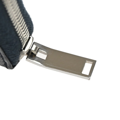 Saint Laurent Classic Zip Around Organizer Wallet Leather, NAVY, LEATHER, Wallets