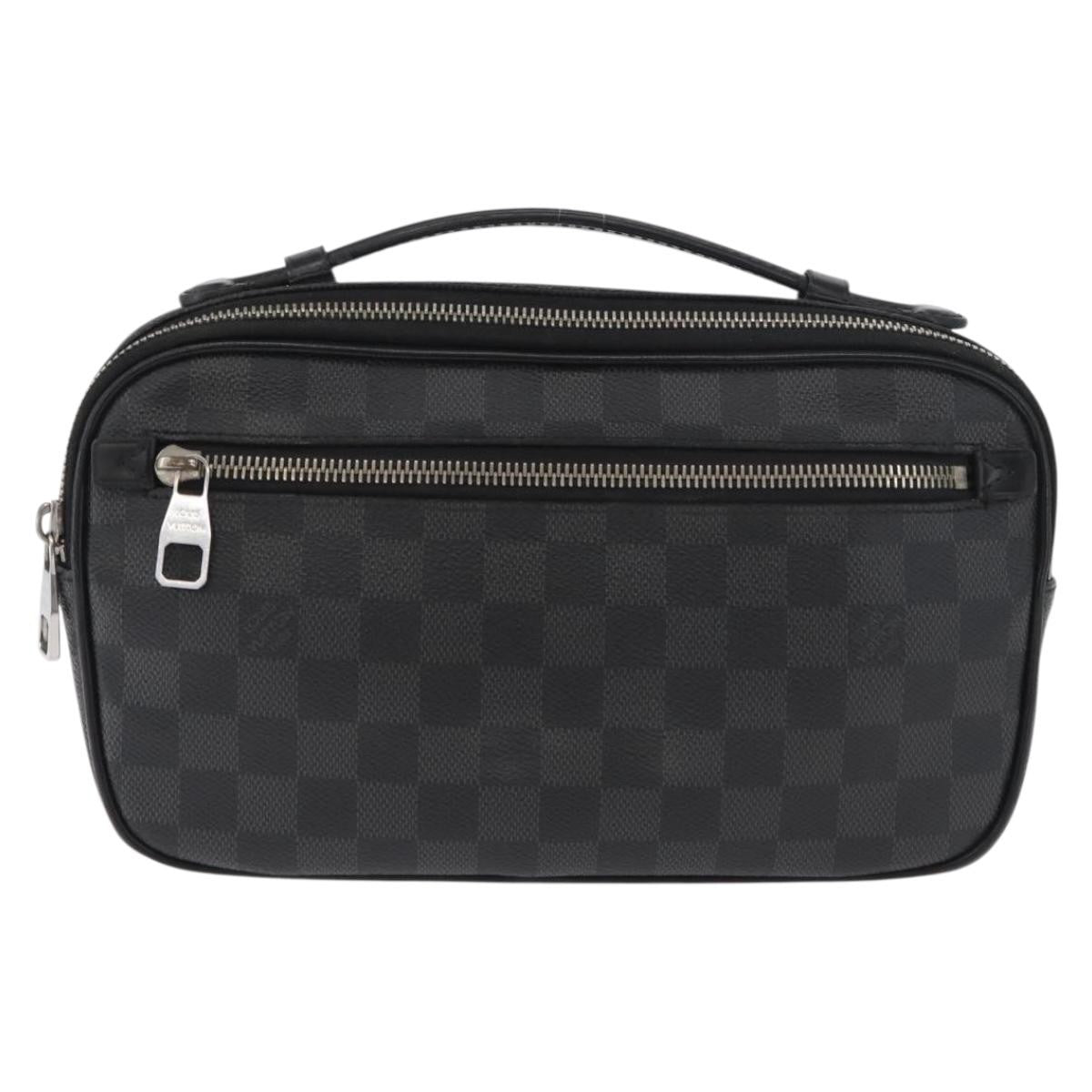 Louis Vuitton Ambler Waist Bag Damier Graphite, Gray, Canvas, Shoulder Bag