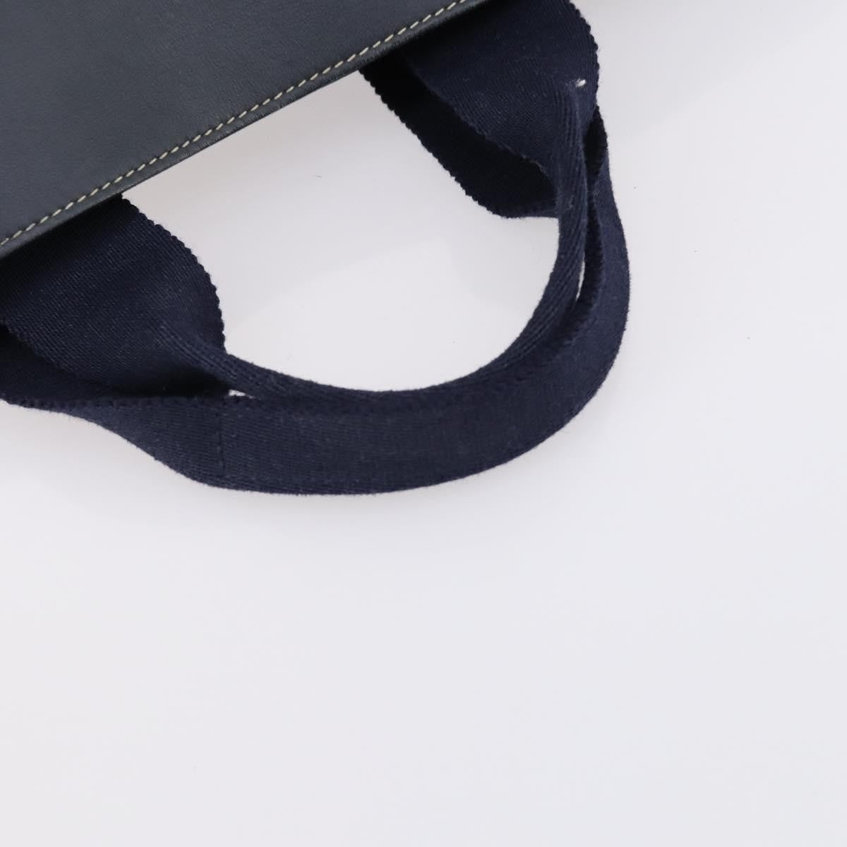 Hermes Valparaiso Bag Toile and Leather, NAVY, CANVAS, Handbag