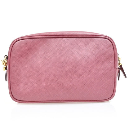 Salvatore Ferragamo Gancini Shoulder Bag Leather, Pink, Leather, Shoulder Bag