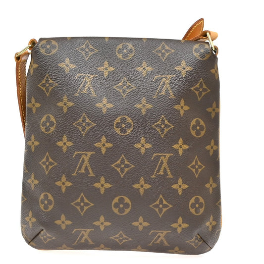 Louis Vuitton Musette Salsa Handbag Monogram Canvas, BROWN, CANVAS, Shoulder bag