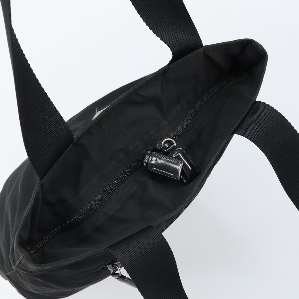 Prada Vintage Zip Tote Tessuto, BLACK, NYLON, Tote bag