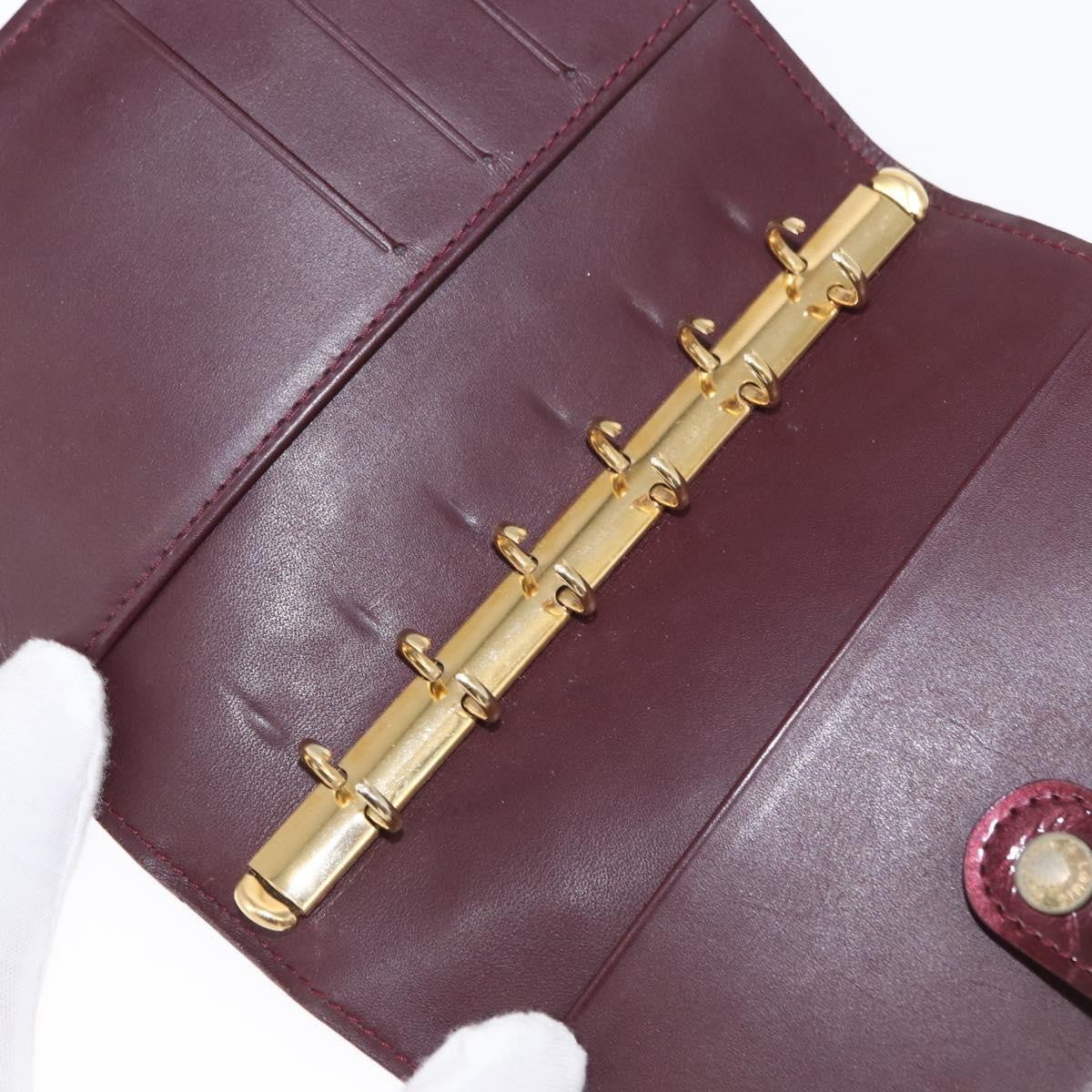 Louis Vuitton Mat Ring Agenda Cover Monogram Vernis, BURGUNDY, PATENT_LEATHER, Clutche & pouche