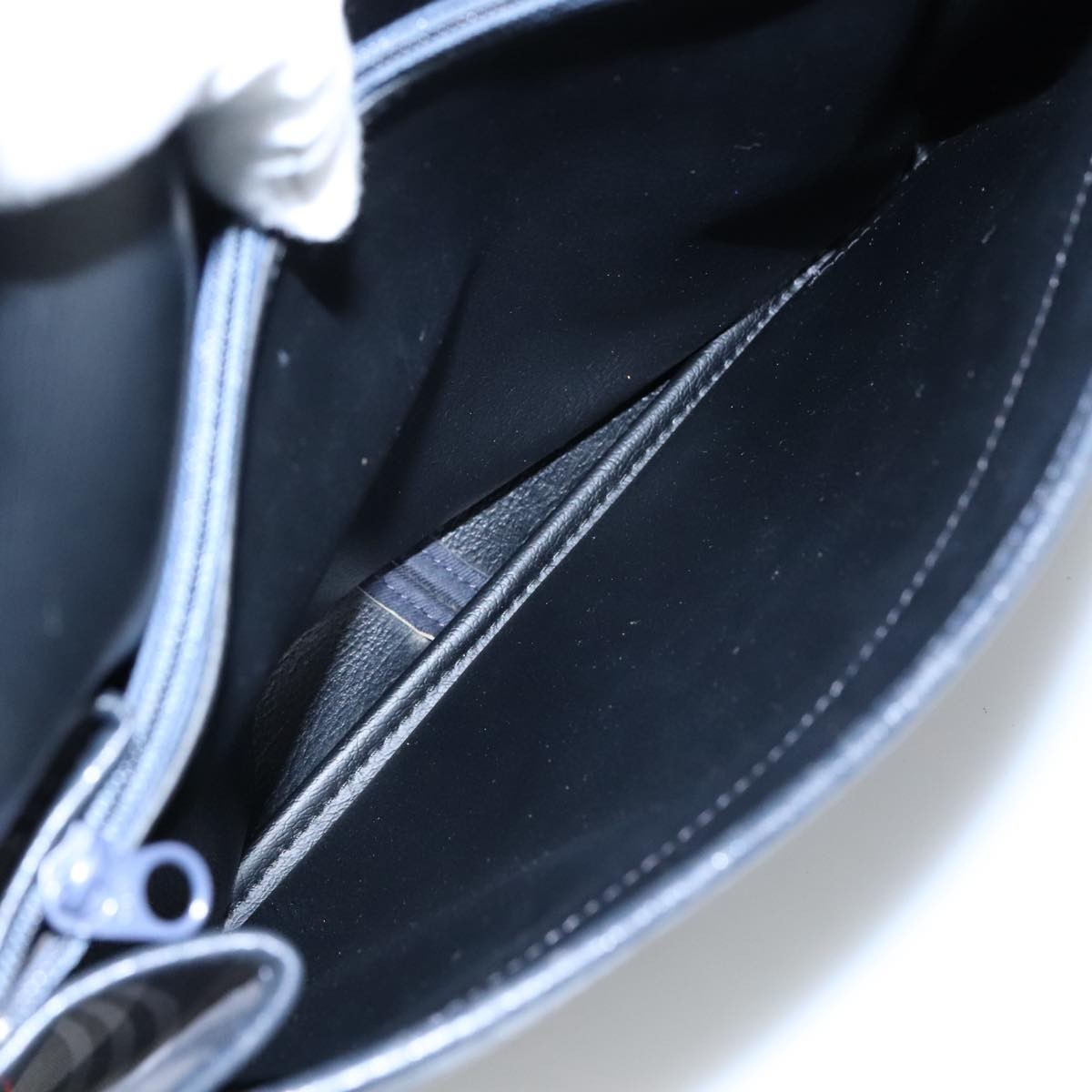 Burberry Nova Check Tote Leather, NAVY, CANVAS, Tote bag