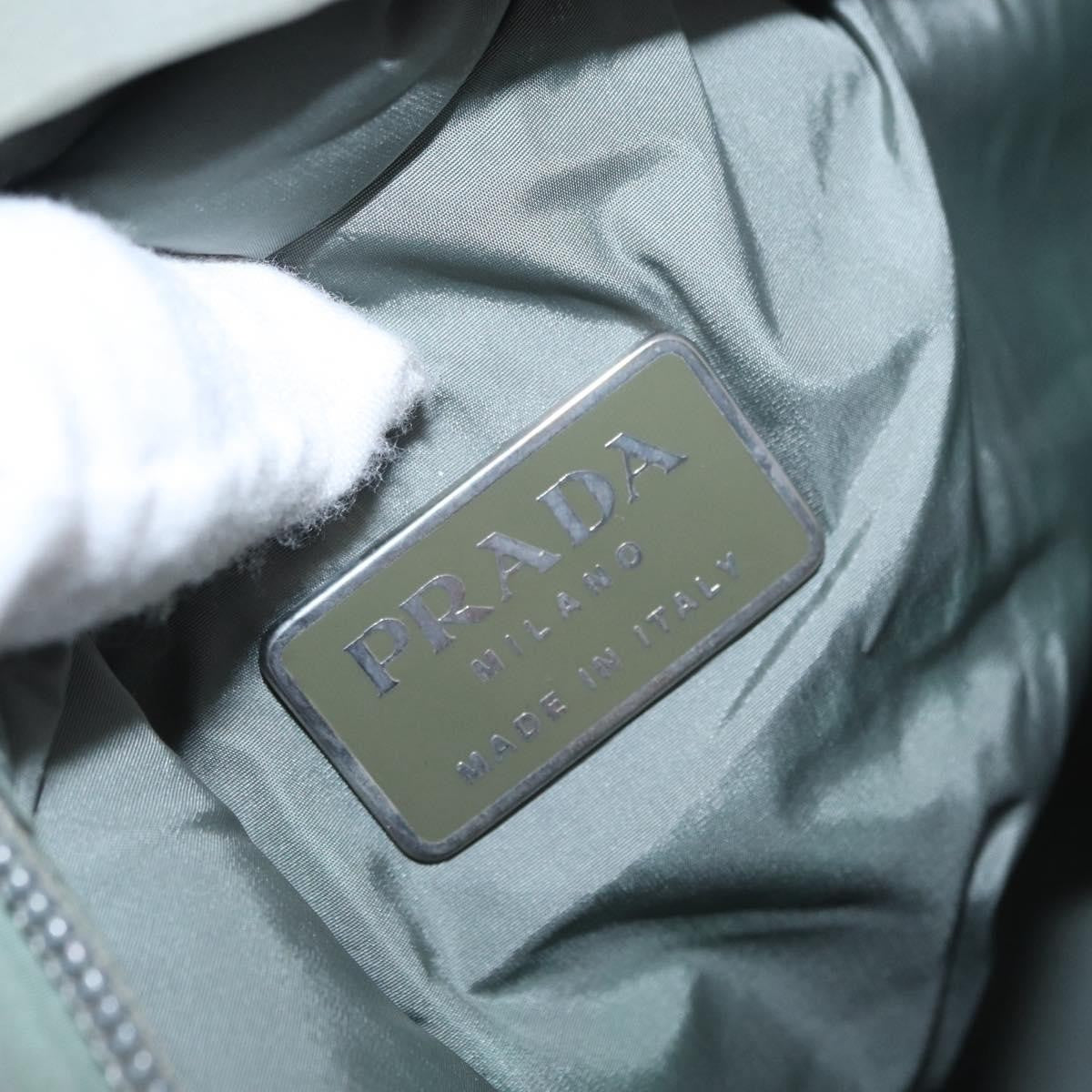 Prada Vintage Shoulder Bag Tessuto, GREEN, NYLON, Shoulder bag