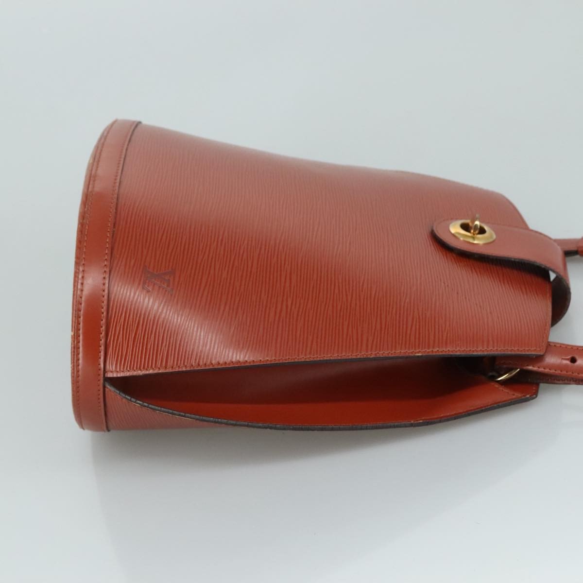 Louis Vuitton Cluny Shoulder Bag Epi Leather, BROWN, LEATHER, Shoulder bag