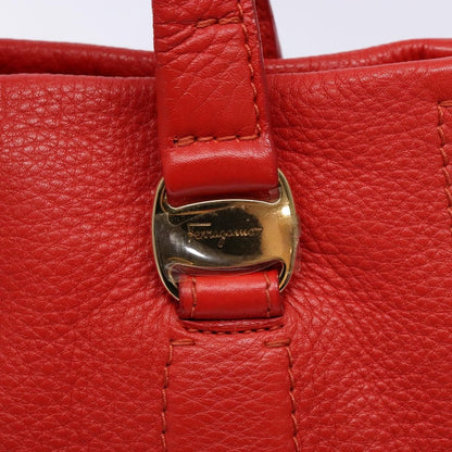 Salvatore Ferragamo Vala Handbag Leather, RED, LEATHER, Handbag