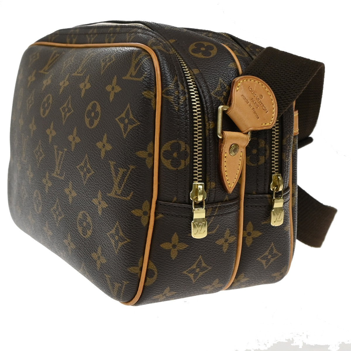 Louis Vuitton Reporter Bag Monogram Canvas, BROWN, CANVAS, Shoulder bag