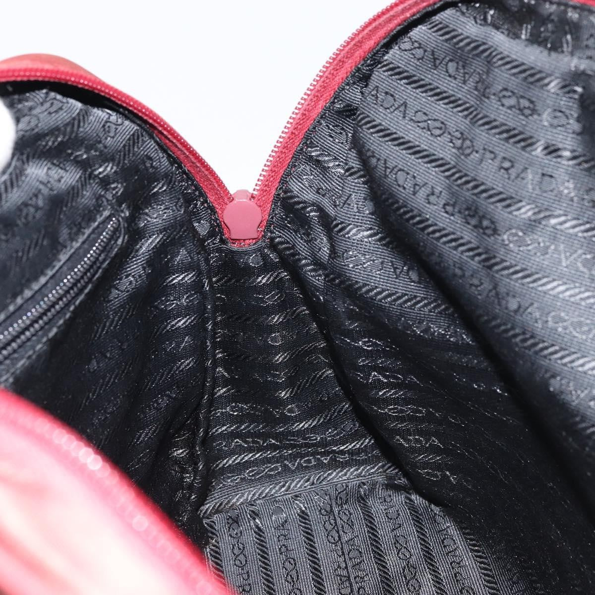 Prada Zip Around Tote Tessuto, RED, NYLON, Shoulder bag