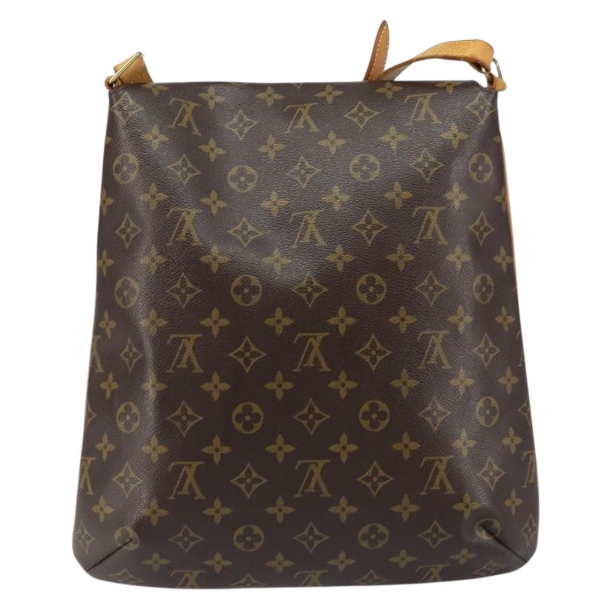 Louis Vuitton Musette Handbag Monogram Canvas, BROWN, CANVAS, Shoulder bag