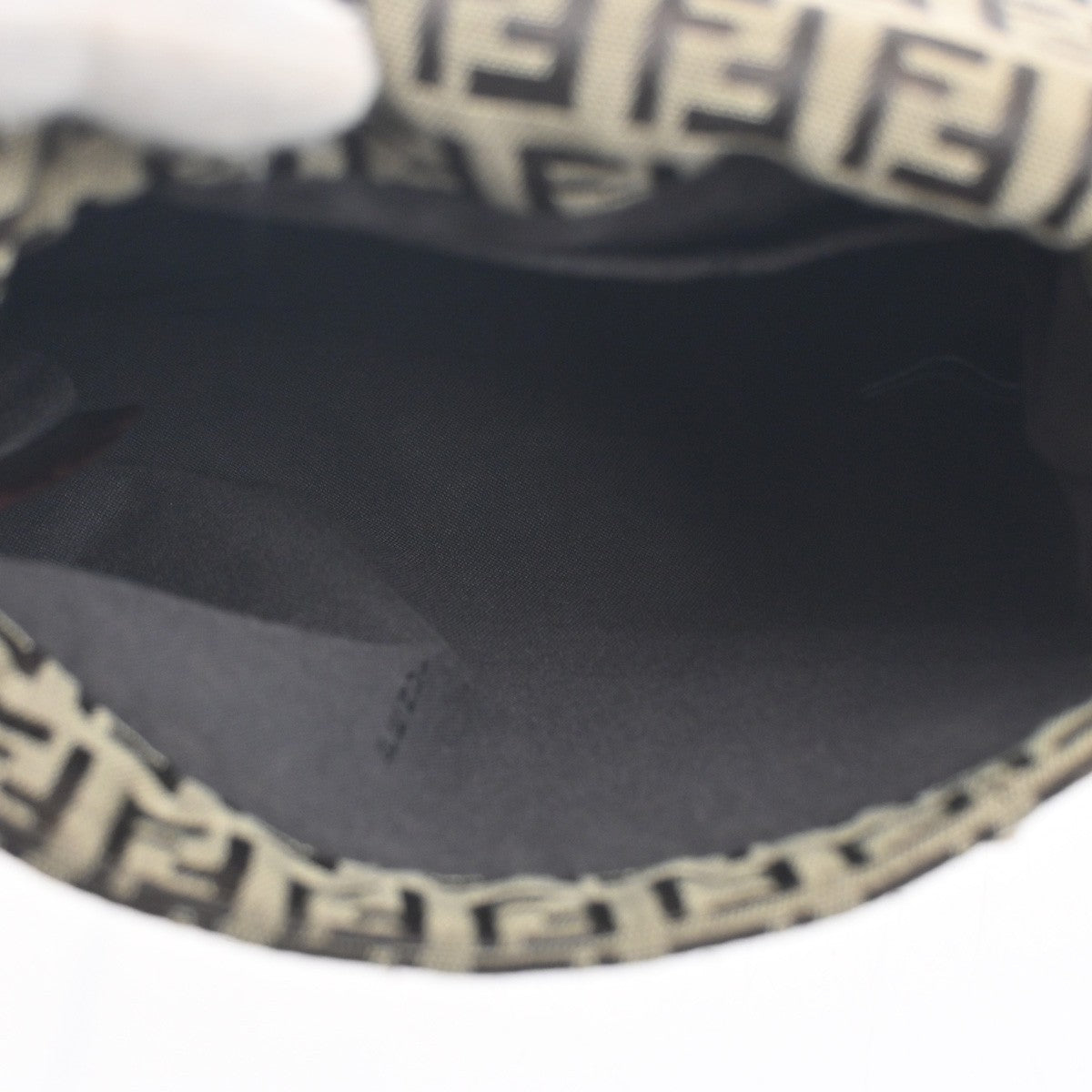 Fendi Vintage Flap Crossbody Bag Zucchino Canvas, BROWN, CANVAS, Shoulder bag