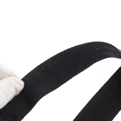 Prada Vela Double Front Pocket Backpack Tessuto with Saffiano Leather, BLACK, NYLON, Backpack