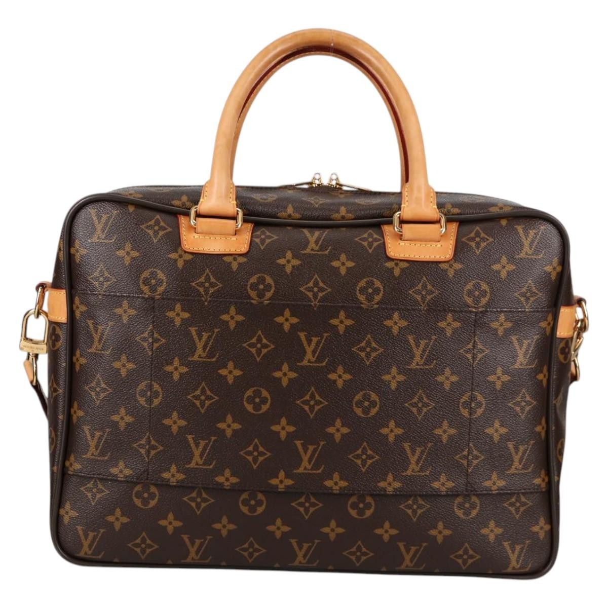 Louis Vuitton Icare Laptop Bag Monogram Canvas, BROWN, CANVAS, Briefcase