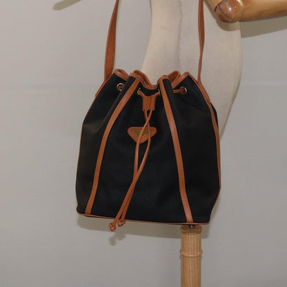 Saint Laurent Vintage Shoulder Bag Canvas, BLACK, CANVAS, Shoulder bag