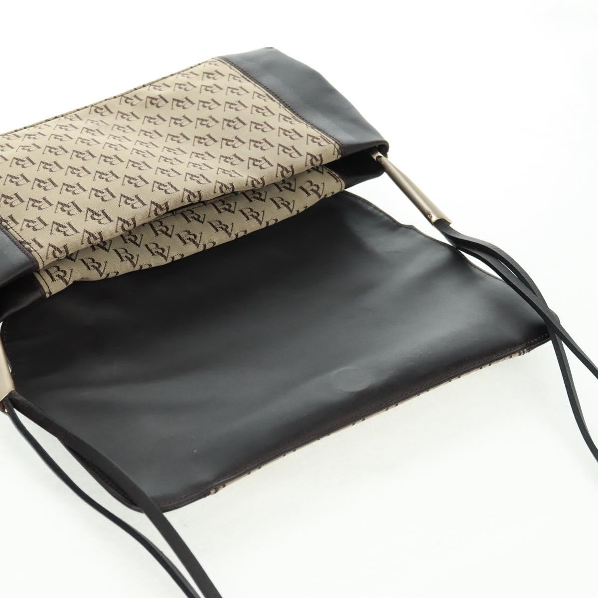 Bottega Veneta Vintage Flap Shoulder Bag Canvas, BEIGE, CANVAS, Shoulder bag