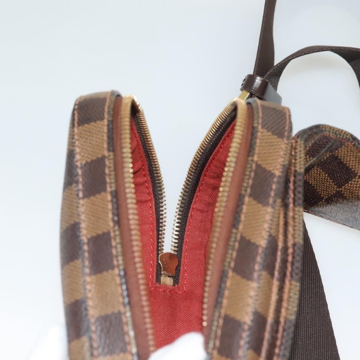 Louis Vuitton Geronimos Waist Bag Damier, BROWN, CANVAS, Shoulder bag