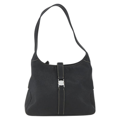 Salvatore Ferragamo Vintage Shoulder Bag Leather, BLACK, LEATHER, Shoulder bag