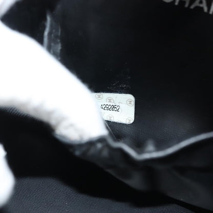 Chanel Vanity pouch Leather, BLACK, LEATHER, Toiletry Case