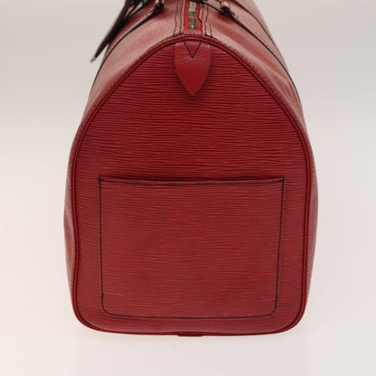 Louis Vuitton Keepall Bag Epi Leather, RED, LEATHER, Travel bag