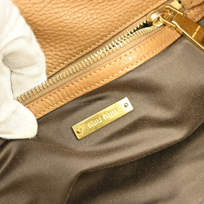 Miu Miu Vintage Tote bag Leather, RED, LEATHER, Tote bag