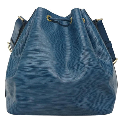 Louis Vuitton Petit Noe Handbag Epi Leather, BLUE, LEATHER, Handbag