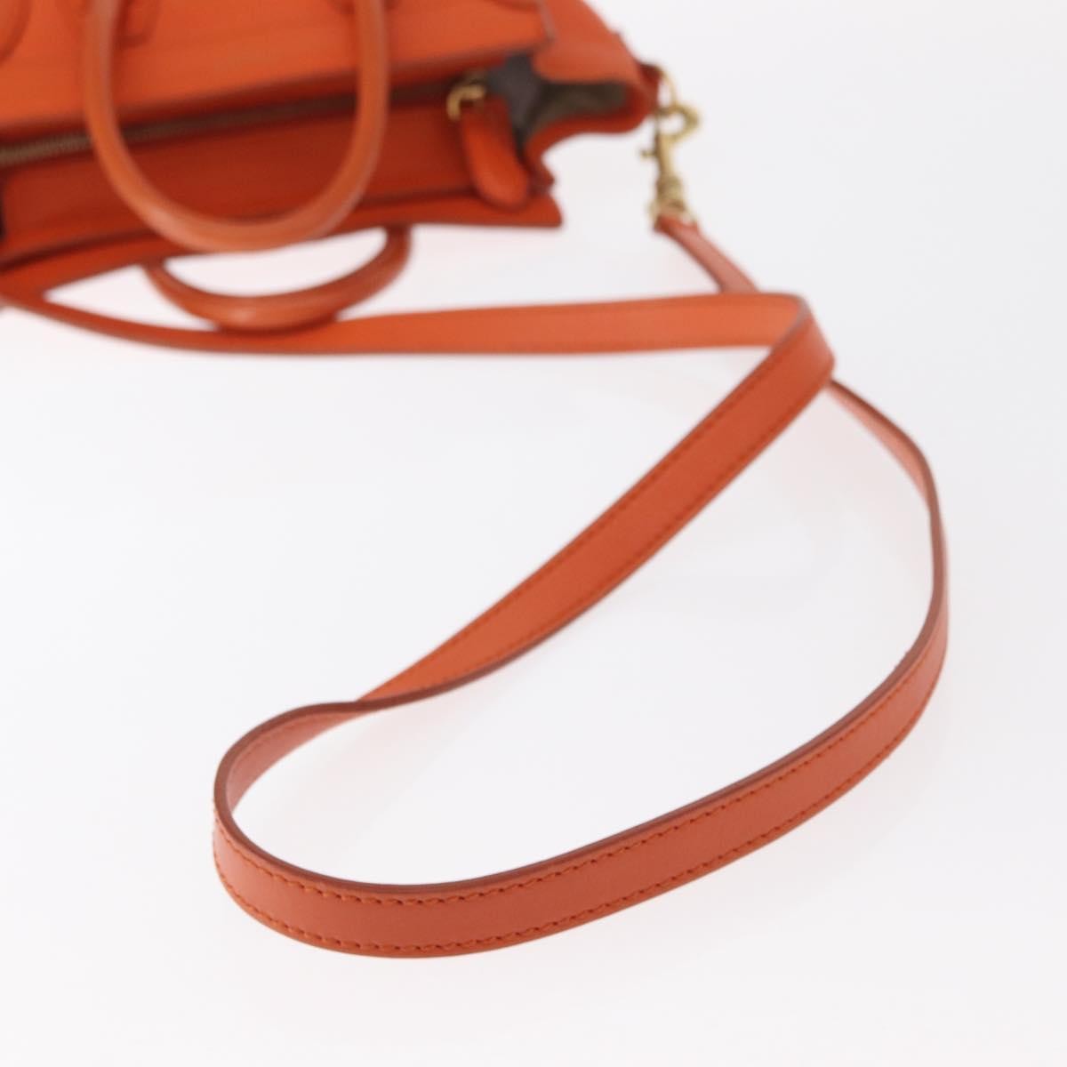 Celine Luggage Bag Smooth Leather, ORANGE, LEATHER, Handbag