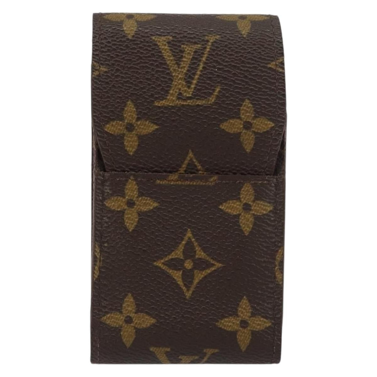 Louis Vuitton Etui Cigarette Case Monogram canvas, BROWN, CANVAS, Wallets