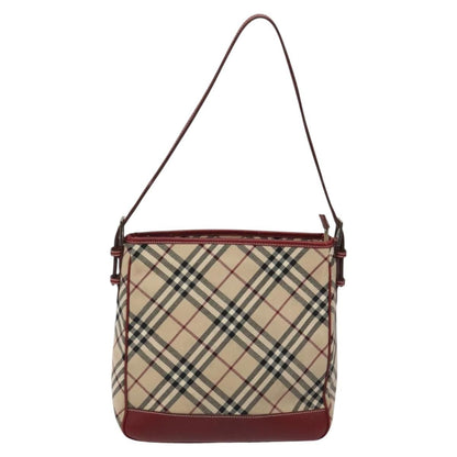 Burberry Shoulder Bag Nova Check Canvas, BEIGE, CANVAS, Shoulder bag