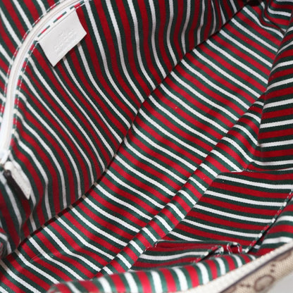 Gucci New Britt Boston Bag GG Canvas, BEIGE, CANVAS, Travel bag