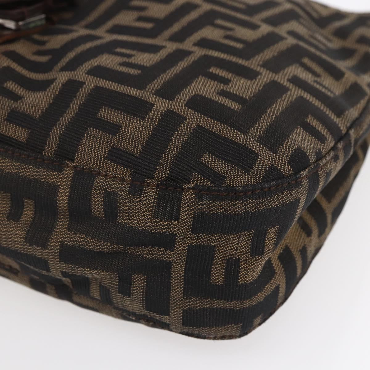 Fendi Vintage Shoulder Bag Zucca Canvas, KHAKI, CANVAS, Shoulder bag
