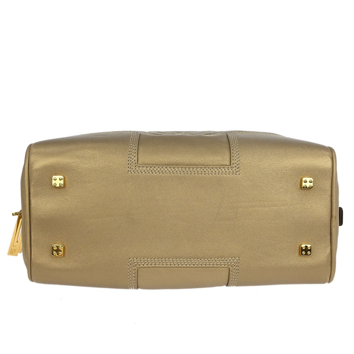 Loewe Amazona Bag Leather, GOLD, LEATHER, Handbag